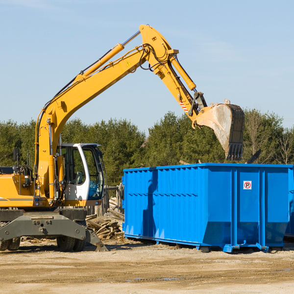 is there a minimum or maximum amount of waste i can put in a residential dumpster in Blue Creek